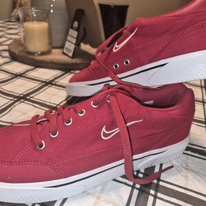 Nike Crimson Sneakers with White Detailing